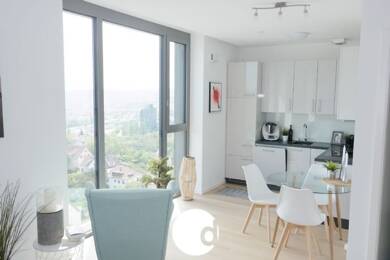 Wohnung zur Miete 1.100 € 2 Zimmer 53,7 m² 12. Geschoss Feuerbach Stuttgart 70191