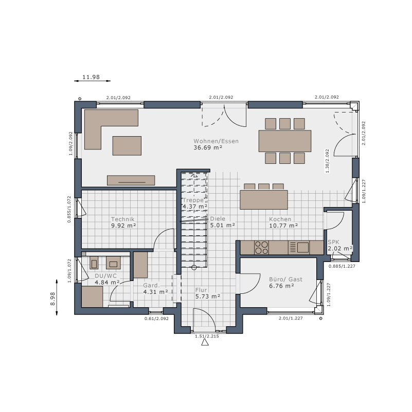 Einfamilienhaus zum Kauf provisionsfrei 645.135 € 5 Zimmer 168 m²<br/>Wohnfläche 776 m²<br/>Grundstück Gnadental Michelfeld 74545