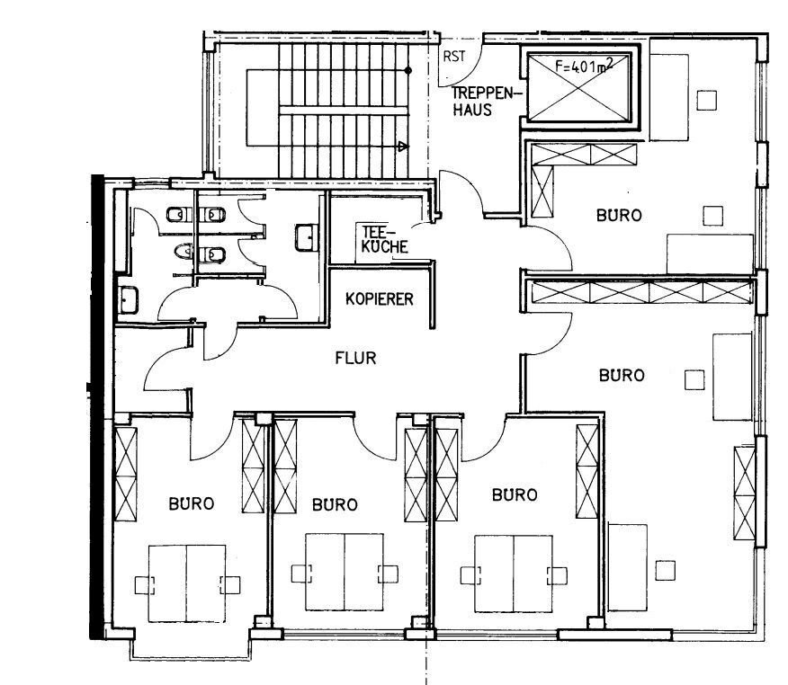 Bürofläche zur Miete provisionsfrei 7,50 € 5 Zimmer 170 m²<br/>Bürofläche Seeburgstr. 100 Zentrum - Südost Leipzig 04103