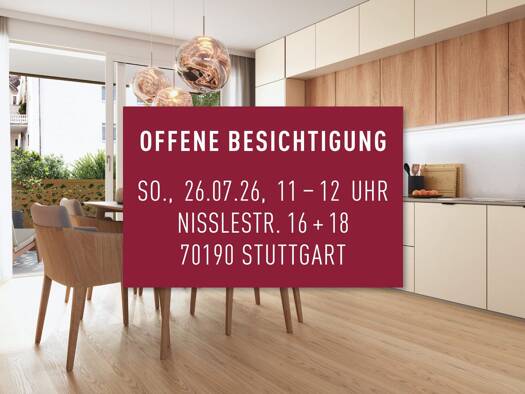 Wohnung zum Kauf - Erstbezug provisionsfrei 739.800 € 3 Zimmer 89 m² 2. Geschoss Ost Stuttgart Stuttgart-Ost 70190
