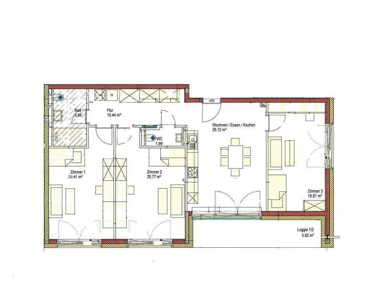 Studio zur Miete 590 € 1 Zimmer 20 m² 1. Geschoss frei ab sofort Münchner Str. Mintraching Neufahrn bei Freising 85375