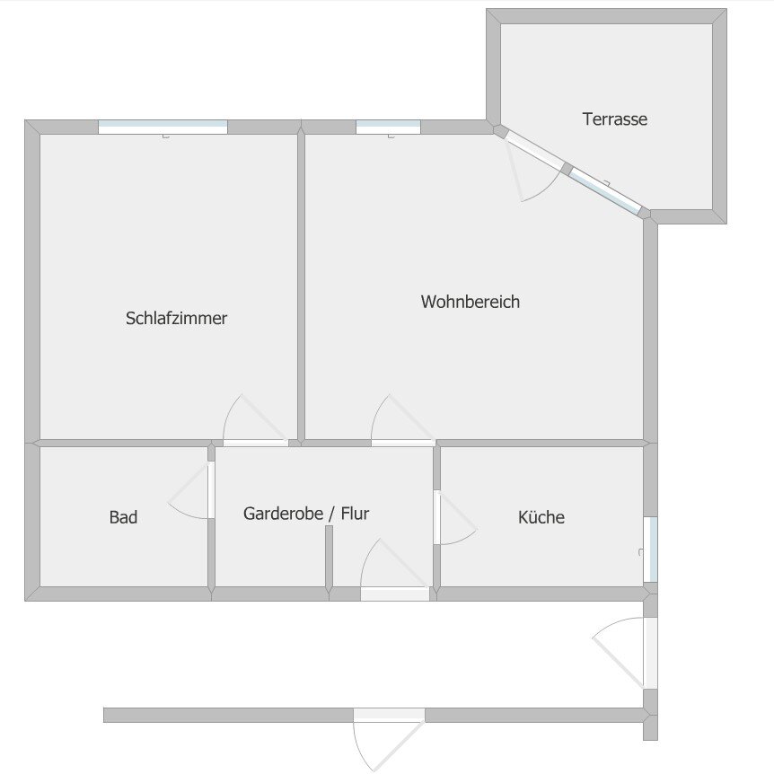 Wohnung zur Miete 335 € 2 Zimmer 54 m²<br/>Wohnfläche EG<br/>Geschoss ab sofort<br/>Verfügbarkeit Am Dorfanger 17 Niederlungwitz Glauchau 08371