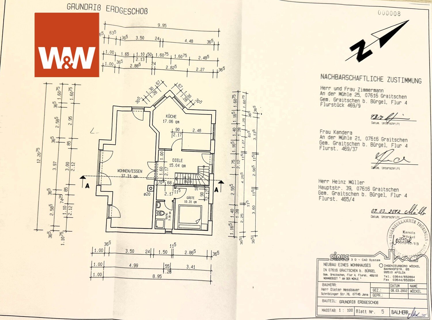 Einfamilienhaus zum Kauf 499.000 € 5,5 Zimmer 128,5 m²<br/>Wohnfläche 1.324 m²<br/>Grundstück Bürgel 07616