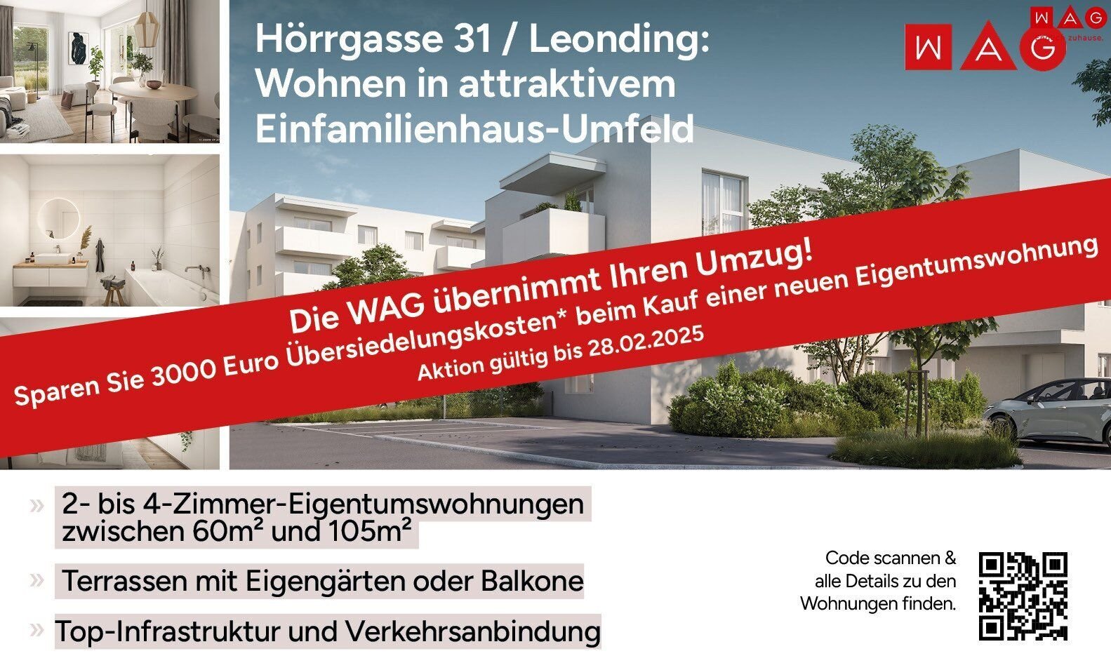 Wohnung zum Kauf 449.092 € 4,5 Zimmer 104,8 m²<br/>Wohnfläche ab sofort<br/>Verfügbarkeit Hörrgasse 31 Leonding 4060