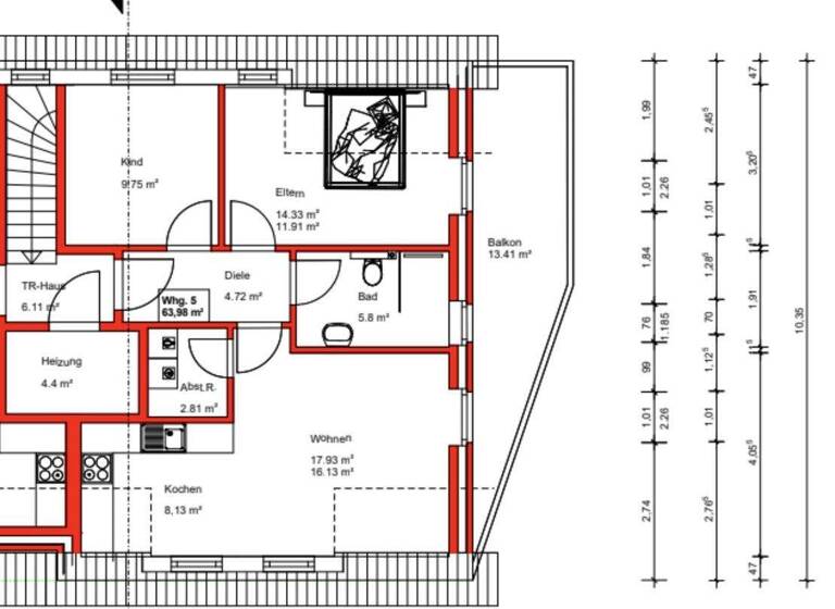 Wohnung zur Miete - Erstbezug 958 € 3 Zimmer 66 m² Grohn Bremen / Grohn 28759