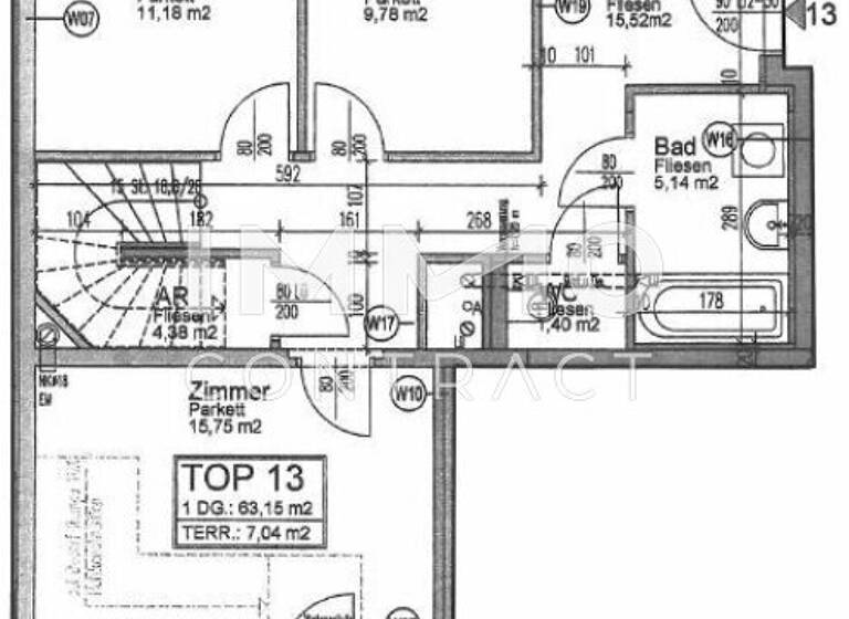 Wohnung zur Miete 1.072 € 4 Zimmer 123 m² Wien 1100