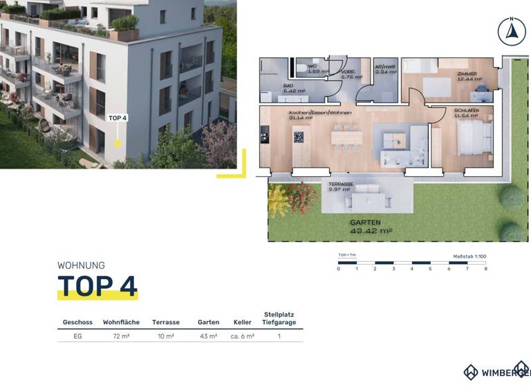 Wohnung zum Kauf - Erstbezug 298.100 € 3 Zimmer 72 m² Linzer Straße 6 Vöcklabruck 4840