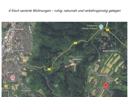 Wohnung zur Miete 1.150 € 5 Zimmer 130 m² frei ab 01.02.2026 Würzberg Michelstadt 64720