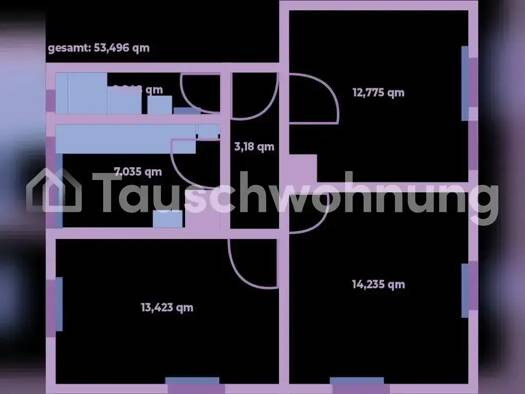 Wohnung zur Miete Tauschwohnung 950 € 3 Zimmer 54 m² 2. Geschoss Burgholzhof Stuttgart 70376