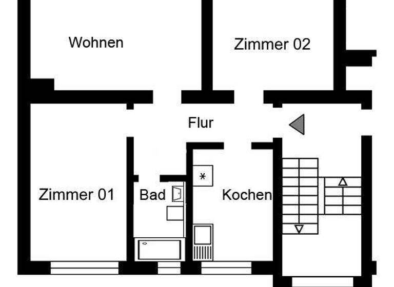 Wohnung zur Miete 661 € 3 Zimmer 65,1 m² 1. Geschoss frei ab 01.03.2026 Rieselshof 16 Borbeck-Mitte Essen 45355