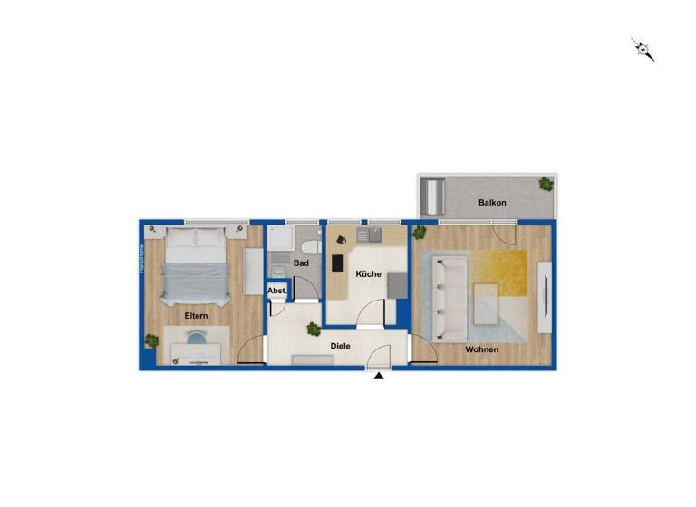 Wohnung zum Kauf 79.000 € 2 Zimmer 54 m² Dahlerau Radevormwald 42477