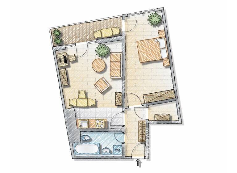 Wohnung zum Kauf 182.000 € 2 Zimmer 55 m²<br/>Wohnfläche 1.<br/>Geschoss ab sofort<br/>Verfügbarkeit Karolinenstraße 118 Südstadt Fürth 90763
