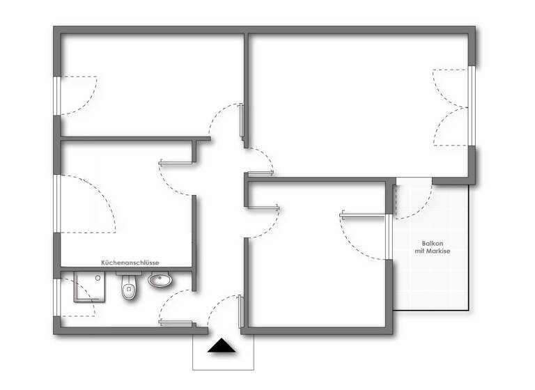 Wohnung zum Kauf 139.900 € 3 Zimmer 63,6 m²<br/>Wohnfläche Dachgeschoss, 2.<br/>Geschoss ab sofort<br/>Verfügbarkeit Vegesacker Straße 200 B Walle Bremen 28219