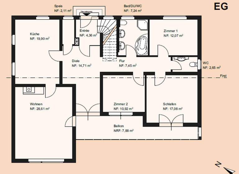 Einfamilienhaus zum Kauf provisionsfrei 698.000 € 8 Zimmer 200 m² 1.180 m² Grundstück Undorf Nittendorf 93152