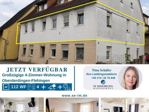 Wohnung zum Kauf 160.000 € 4 Zimmer 112,2 m² 2. Geschoss Flehingen Oberderdingen 75038