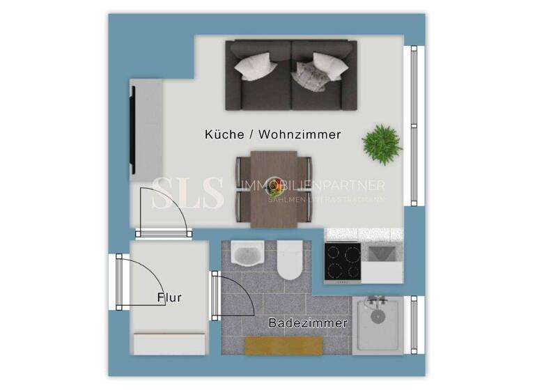 Studio zum Kauf 79.000 € 1 Zimmer 34 m² Niederstüter Sprockhövel 45549