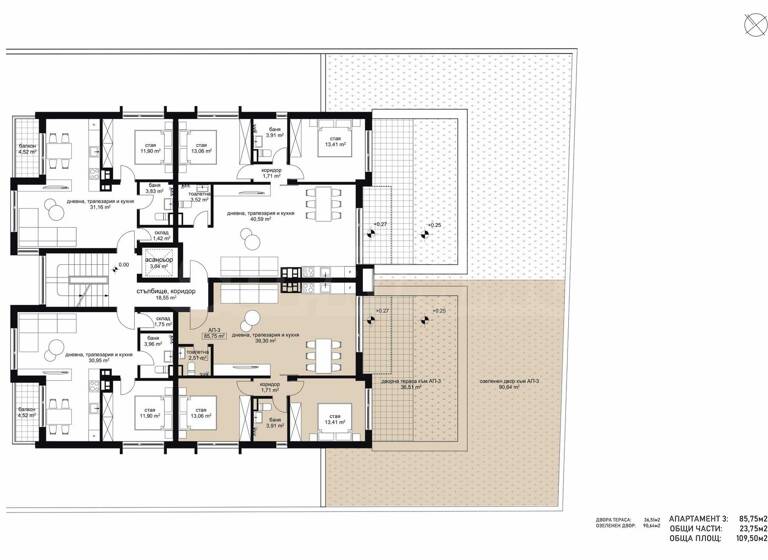 Studio zum Kauf 390.000 € 3 Zimmer 109,5 m² Sofia