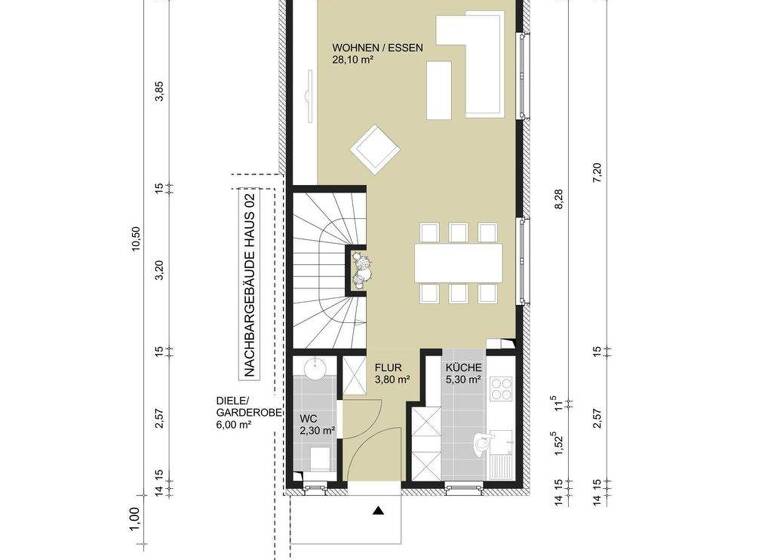 Doppelhaushälfte zum Kauf 690.000 € 4 Zimmer 107 m² 387 m² Grundstück Bodenheim 55294