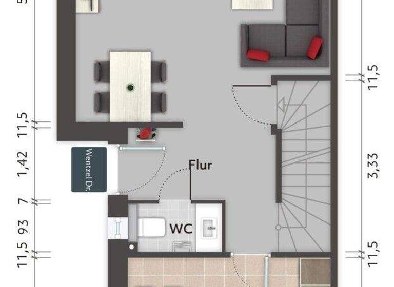 Reihenendhaus zum Kauf 849.000 € 4,5 Zimmer 120,4 m² 209 m² Grundstück Julius-Vosseler-Str. 6a Lokstedt Hamburg 22527