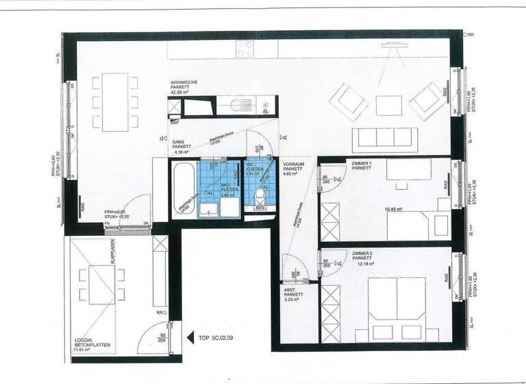 Wohnung zum Kauf provisionsfrei 540.000 € 3 Zimmer 82 m² 4. Geschoss Fred-Zinnemann-Platz 2 Wien 1030