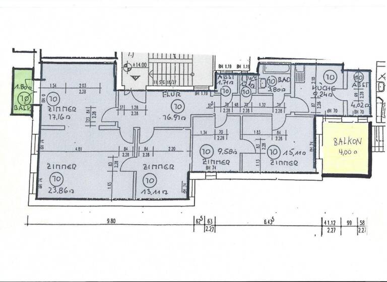 Wohnung zum Kauf 779.000 € 5 Zimmer 126 m² 3. Geschoss St. Georg Hamburg 20099