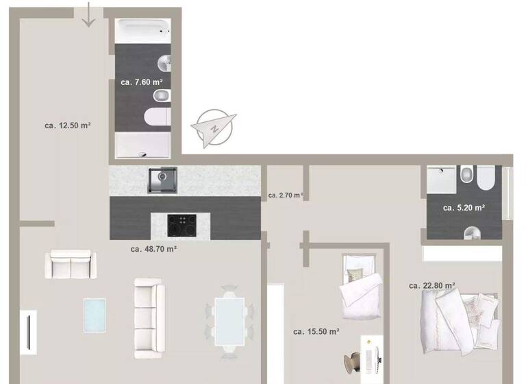 Studio zum Kauf 520.000 € 3 Zimmer 141 m² 2. Geschoss Meran 39012