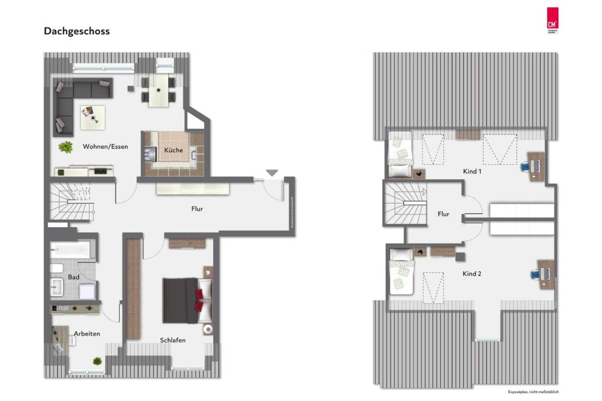 Maisonette zur Miete 1.295 € 5 Zimmer 117,5 m²<br/>Wohnfläche 5.<br/>Geschoss 15.01.2025<br/>Verfügbarkeit Burckhardtstraße 1 Elbwiesen Johannstadt Dresden 01307