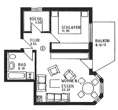 Wohnung zum Kauf 150.000 € 2 Zimmer 52 m² EG Alt-Böckingen - West Heilbronn 74080