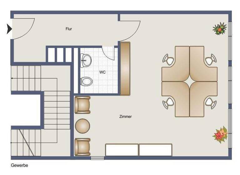 Bürofläche zur Miete 550 € 50 m² Bürofläche Hofheim Hofheim am Taunus 65719