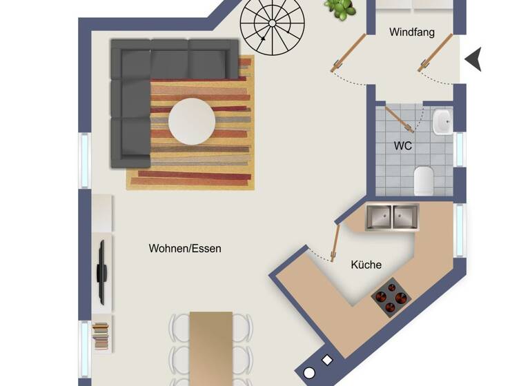 Maisonette zum Kauf 225.000 € 2,5 Zimmer 86 m² 2. Geschoss frei ab sofort Schloßstraße Erolzheim 88453