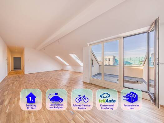 WG-Zimmer zur Miete - Erstbezug 1.721 € 5 Zimmer 139,3 m² 3. Geschoss frei ab 01.09.2026 Straße der Nationen 80b Zentrum Chemnitz 09111