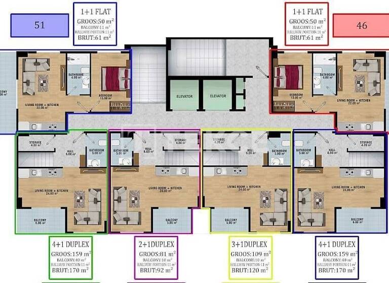 Wohnung zum Kauf 257.000 € 4 Zimmer 100 m² EG Antalya 07475