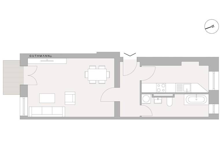 Studio zum Kauf 275.000 € 1 Zimmer 40,7 m² 1. Geschoss frei ab sofort Prenzlauer Berg Berlin 10437