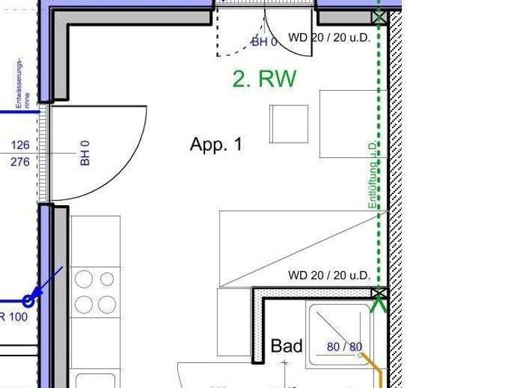 Studio zur Miete 480 € 1 Zimmer 20,5 m² EG frei ab 01.04.2026 Marie-Curie-Str. 17 Berghausen Langenfeld 40764