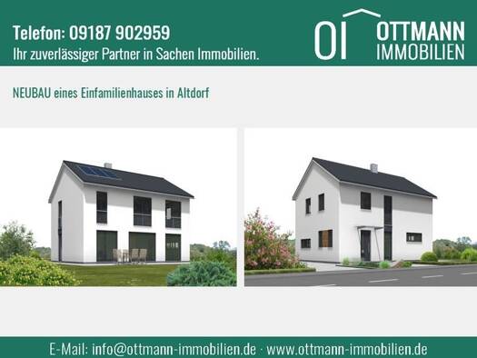 Haus zum Kauf - Erstbezug 683.000 € 5 Zimmer 140 m² 605 m² Grundstück Rasch Altdorf b. Nürnberg 90518