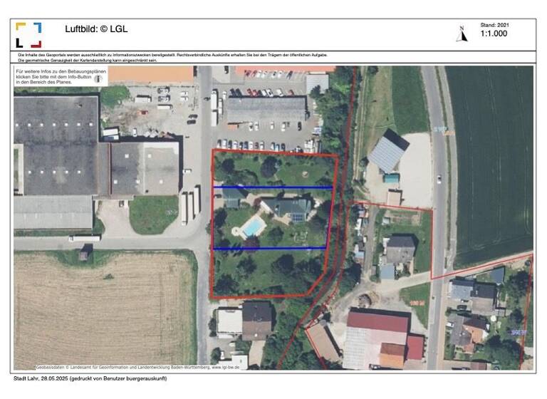 Haus zum Kauf 1.195.000 € 265 m² 4.520 m² Grundstück Gutenbergstraße 18 Schuttern Friesenheim 77948
