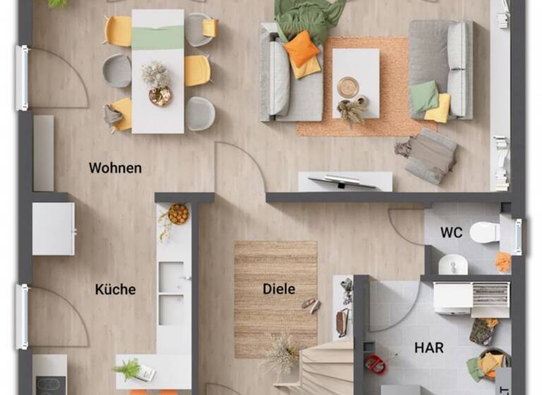 Stadthaus zum Kauf provisionsfrei 452.715 € 4 Zimmer 123,4 m² 905 m² Grundstück Treia 24896