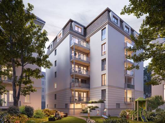 Wohnung zum Kauf - Erstbezug provisionsfrei 472.900 € 4 Zimmer 94,4 m² 1. Geschoss Südvorstadt Leipzig 04275