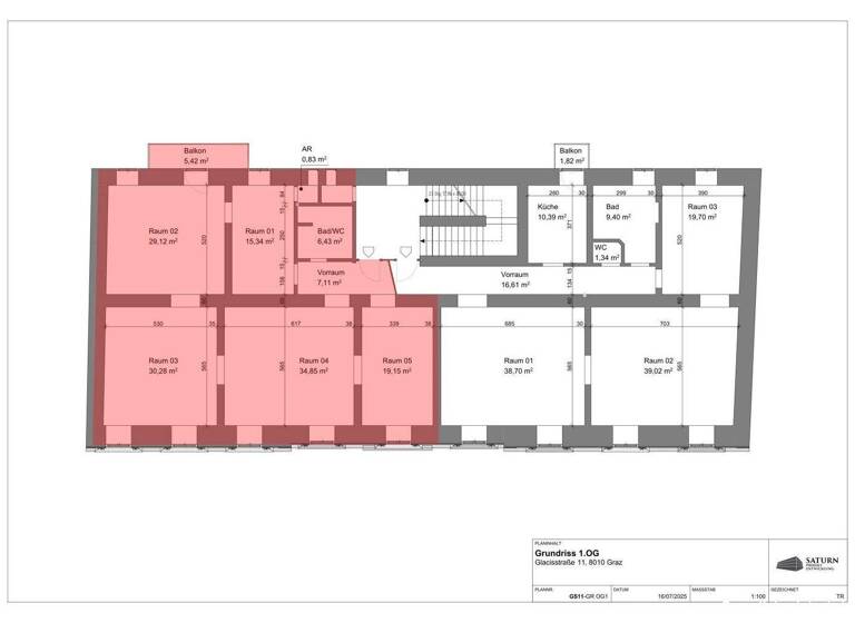 Büro zur Miete 8 € 4 Zimmer Sankt Leonhard Graz 8010
