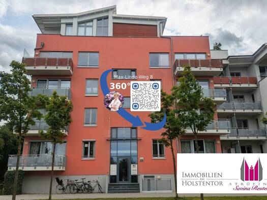 Wohnung zur Miete 1.200 € 3 Zimmer 92 m² 4. Geschoss frei ab sofort Max-Linde-Weg 8 St. Jürgen St. Jürgen 23562