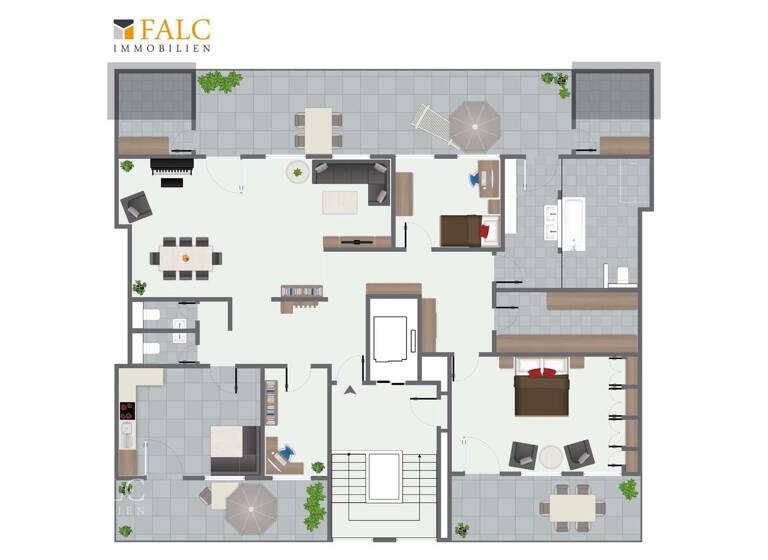 Penthouse zur Miete 1.900 € 4 Zimmer 170 m² 5. Geschoss Theaterstraße 50-52 Aachen 52062