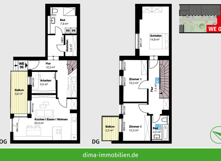 Maisonette zum Kauf 540.144 € 4,5 Zimmer 107,1 m²<br/>Wohnfläche Dachgeschoss, 3.<br/>Geschoss Queckstraße 15 Altlindenau Leipzig 04177