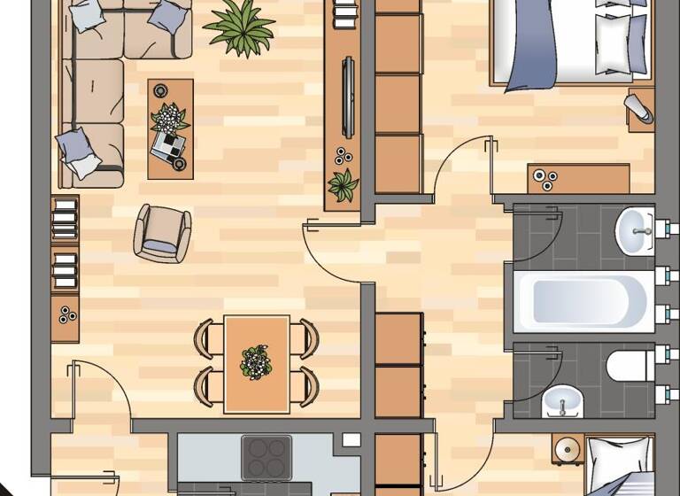Wohnung zur Miete 552 € 3 Zimmer 60,7 m² 1. Geschoss frei ab 02.06.2026 Hermann-Löns-Straße 9 Vorsfelde Wolfsburg 38448