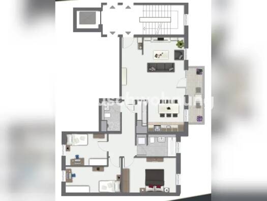 Wohnung zur Miete Tauschwohnung 1.350 € 4 Zimmer 104 m² 2. Geschoss Probstheida Leipzig 04299