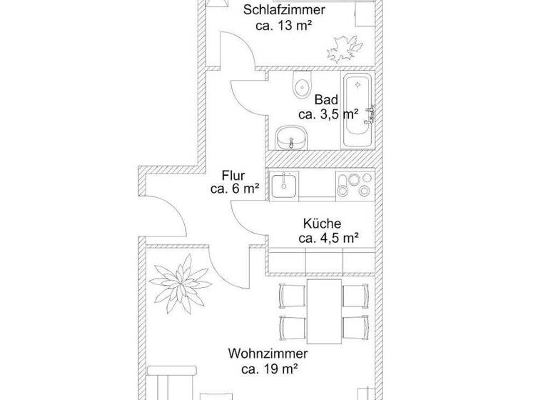 Wohnung zur Miete 315 € 2 Zimmer 46,2 m² 5. Geschoss frei ab 01.04.2027 Georg-Dreke-Ring 46 Prenzlau 17291