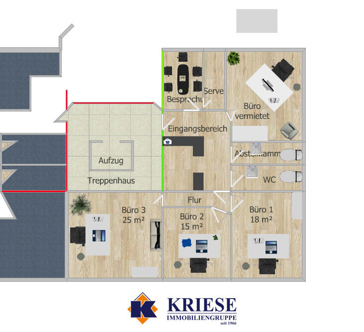 Bürofläche zur Miete 1.250 € 3 Zimmer 58 m²<br/>Bürofläche Gilching Gilching 82205