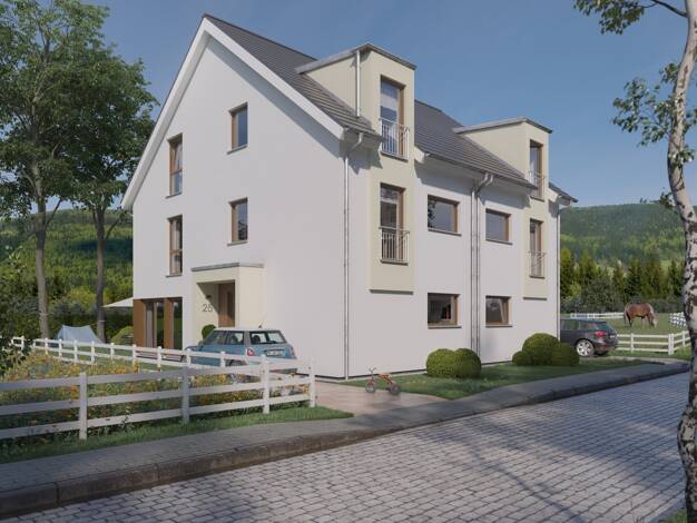 Doppelhaushälfte zum Kauf provisionsfrei 733.864 € 6 Zimmer 177 m² 380 m² Grundstück Zellhausen Mainhausen 63533