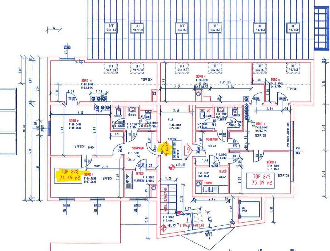 Büro-/Praxisfläche zur Miete 8,01 € 3 Zimmer Triester Straße 12 Wiener Neudorf 2351