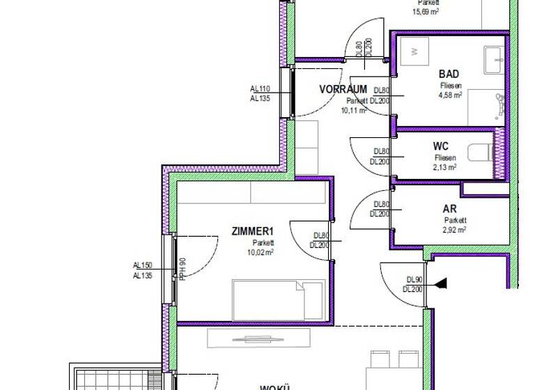 Wohnung zum Kauf 350.525 € 3 Zimmer 65,5 m² Groß-Enzersdorf 2301