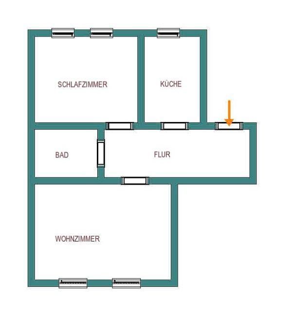 Wohnung zur Miete 320 € 2 Zimmer 63,5 m²<br/>Wohnfläche 2.<br/>Geschoss ab sofort<br/>Verfügbarkeit Frankenberg Frankenberg 09669